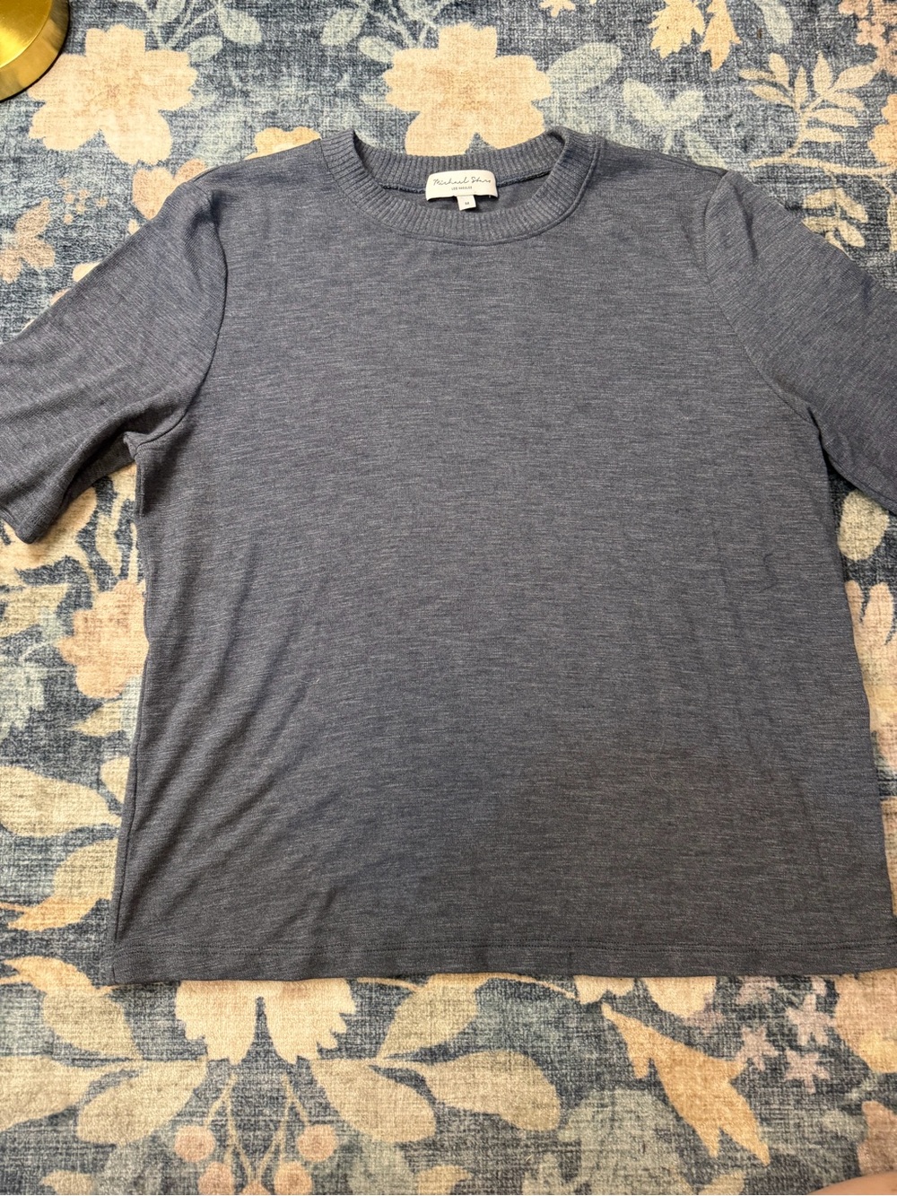 Michael Stars Crew Neck Womens  Shirt in grey